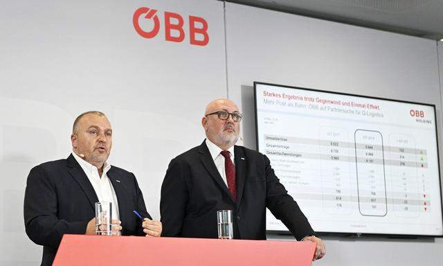ÖBB-Finanzvorstand Arnold mit Bahnchef Andreas Matthä.