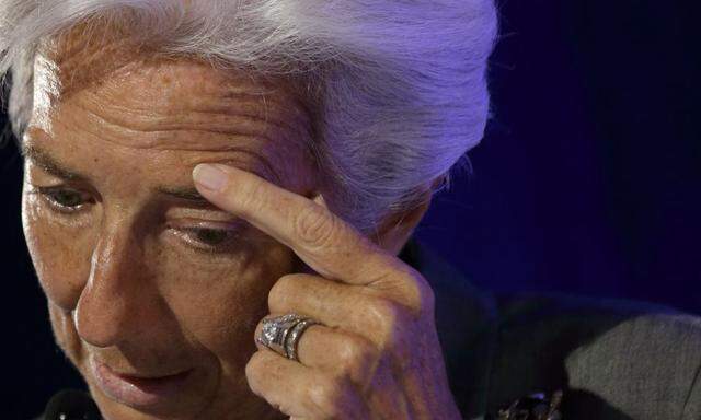 File photo of International Monetary Fund Managing Director Christine Lagarde attending a conference about the future of the Euro zone organized by the Robert Schuman foundation in Paris