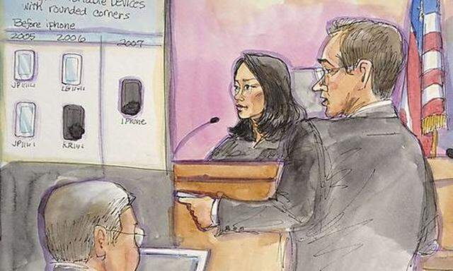 Samsung attorney Verhoeven delivers his opening statement in trial between Samsung and Apple in San Jose, California