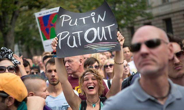 Die Proteste gegen Präsident Putin sollen in dem neuen Geschichtsbuch eher nicht vorkommen.