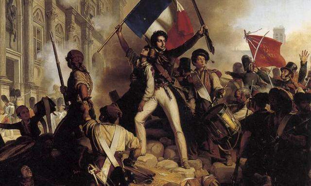Zwischen (Bürger-)Krieg und Frieden: der umkämpfte Nationalstaat. Szene von der Juli-Revolution 1830 in Paris.
