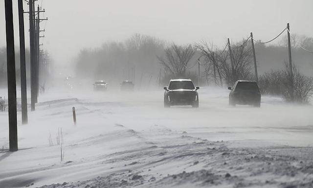 Der Schneesturm sorgte auch in Minnesota für eisigen Wind und schlechte Sicht, mehr als 30 Menschen sollen bisher in der Kälte gestorben sein. 