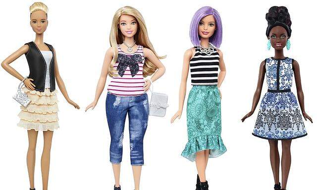 Kurvig, groß und klein: Barbie nunmehr in vier Figurtypen erhältlich