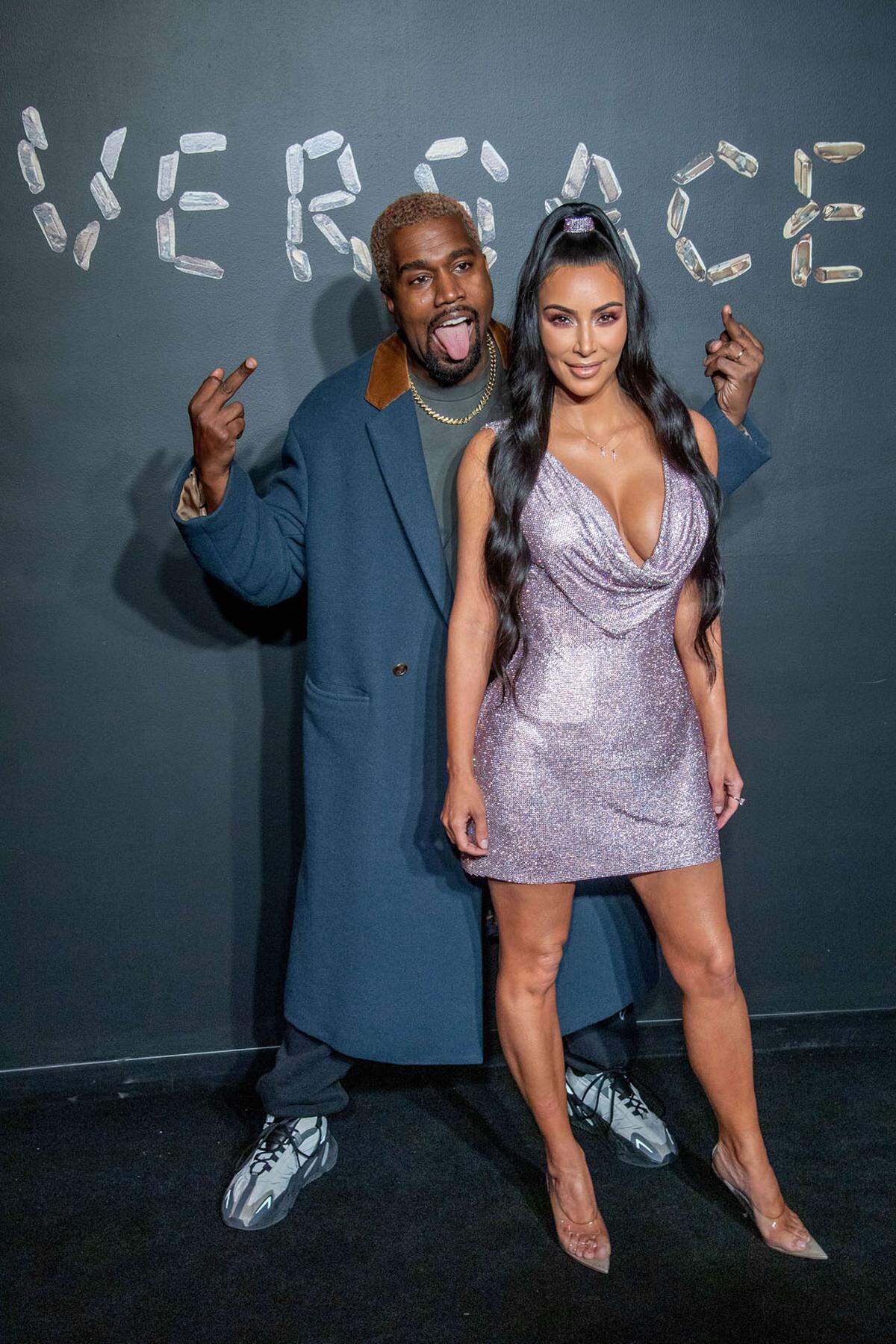 So saßen etwa Kanye West und Kim Kardashian in der ersten Reihe.