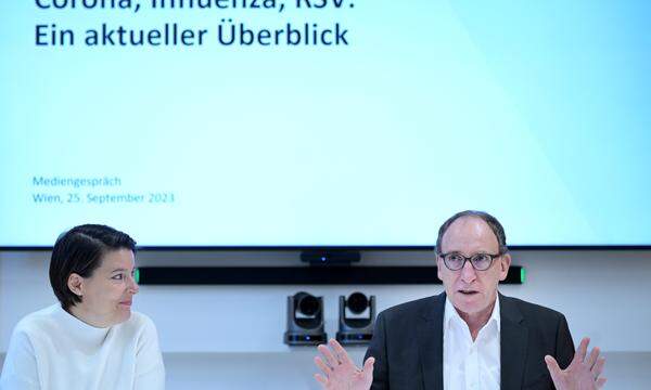 Die Generaldirektorin für Öffentliche Gesundheit Katharina Reich und Gesundheitsminister Johannes Rauch (Grüne) gaben einen aktuellen Überblick über das Infektionsgeschehen in Österreich.