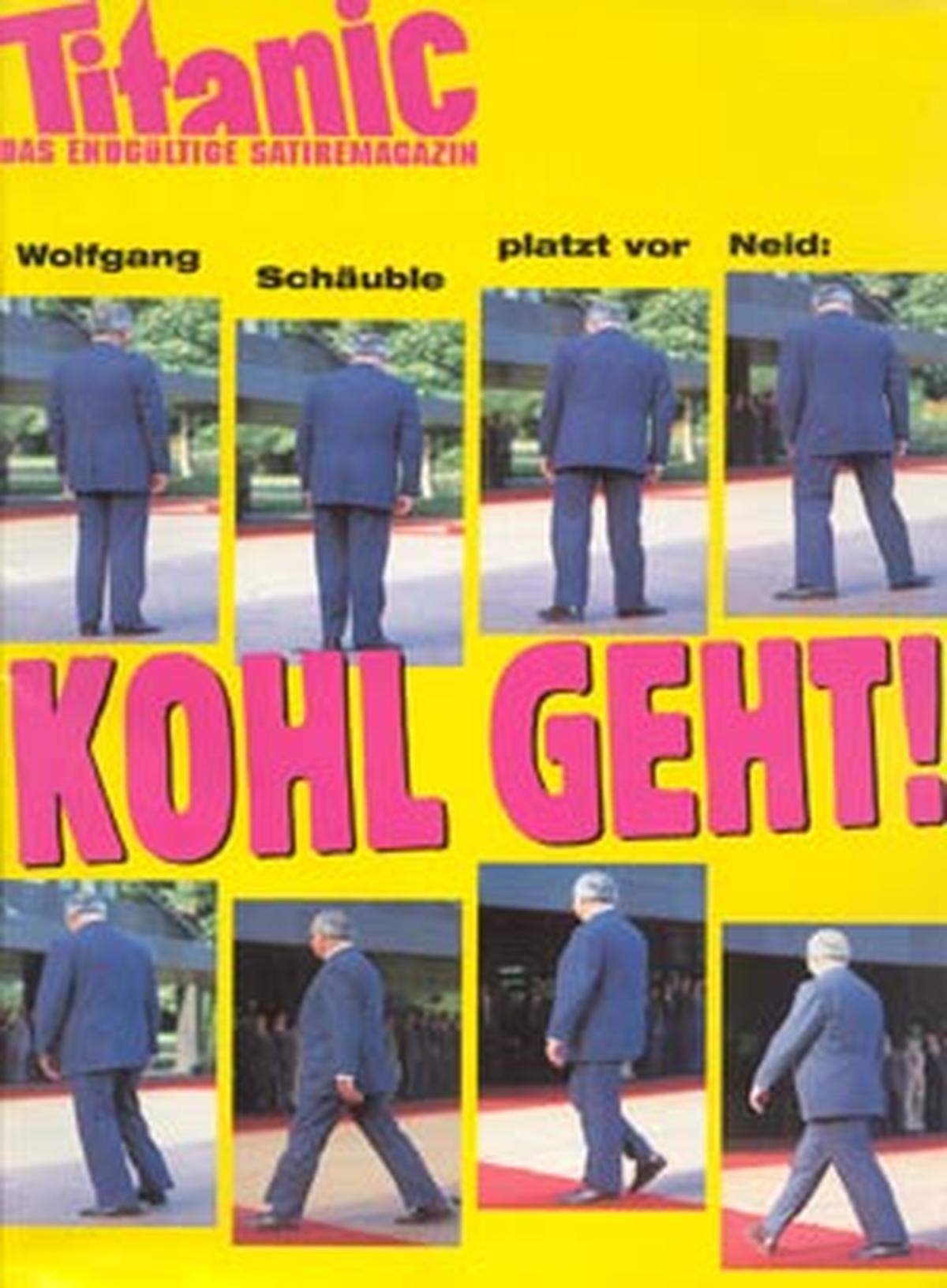 "Wolfgang Schäuble platzt vor Neid: Kohl geht!"