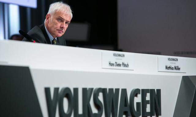 Volkswagen AG Chief Executive Officer Matthias Mueller 