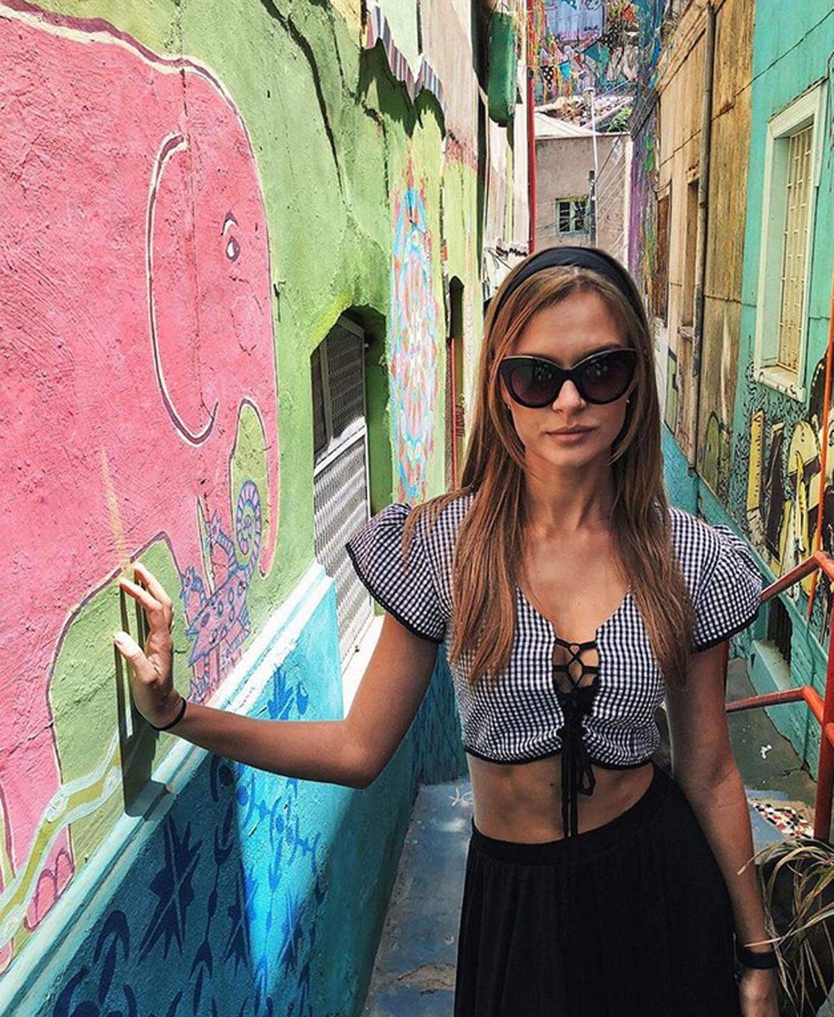 Chile wählte Model Josephine Skriver als ihr Urlaubsdomizil.