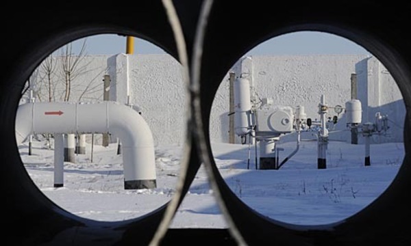 Bisher schaut die Ukraine im Gasstreit mit Russland durch die Röhre.