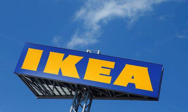 FILE PHOTO: The logo of IKEA is seen above a store in Voesendorf