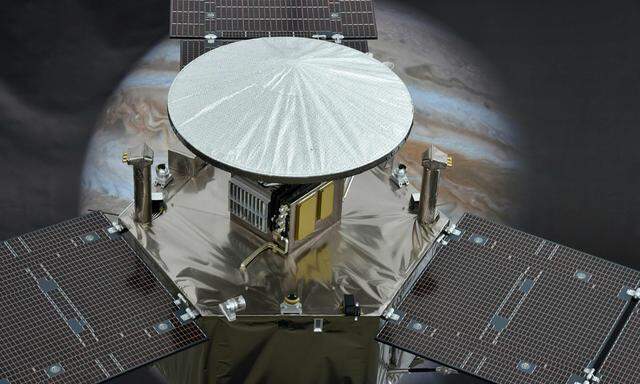 Die Raumsonde Juno startete 2011 und legte 2,8 Milliarden Kilometer zurück. 