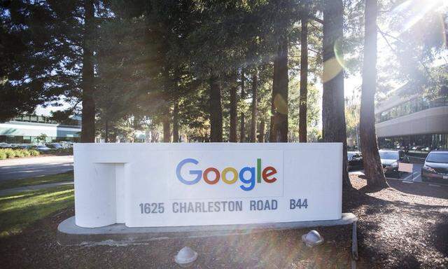 The new Google logo is seen at the Google headquarters in Mountain View, California