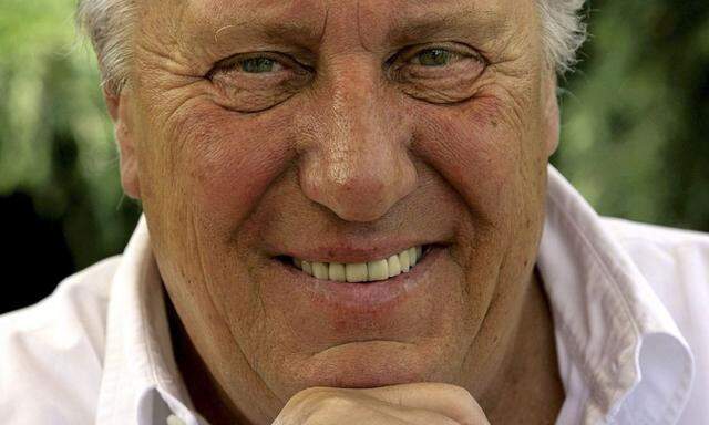 File of British novelist Frederick Forsyth during an interview at his home near Hertford