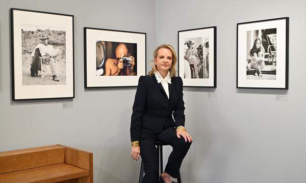 Victoria Brynner in der Leica Galerie in der Wiener Innenstadt.