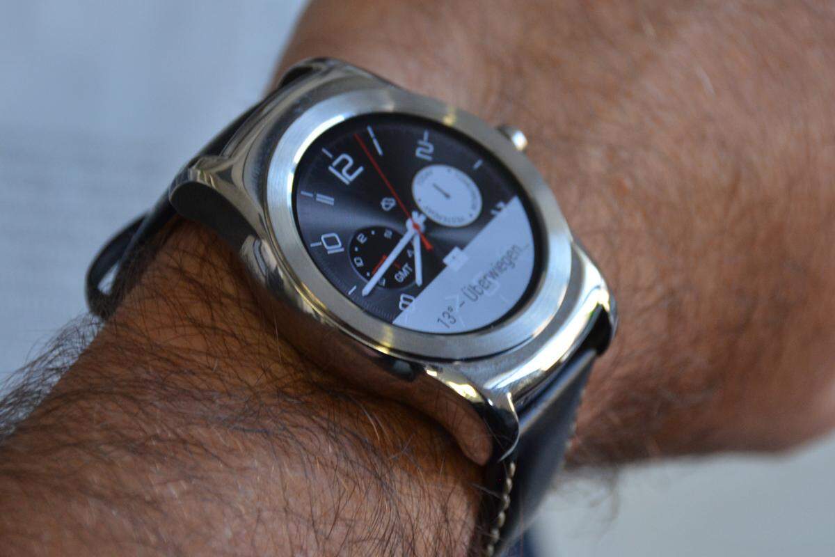 LG hat bei der „Watch Urbane“ ein klassisches Design Wert gewählt. Die wahren Fähigkeiten der Smartwatch sind auf den ersten Blick nicht sichtbar, und das ist auch gut so.