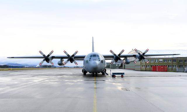 Eine Hercules C-130 des Bundesheers.