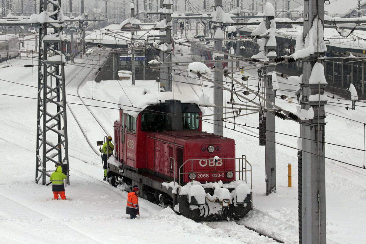 Der Bahnhofsbereich in Villach.