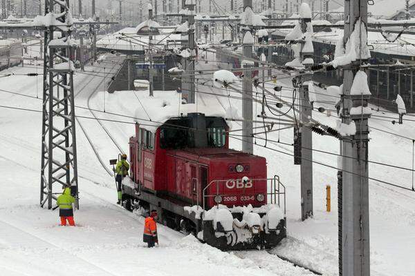 Der Bahnhofsbereich in Villach.