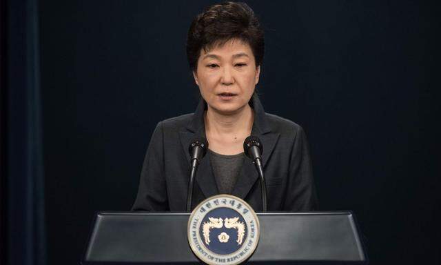 Südkoreas vorläufig entmachtete Präsidentin Park Geun Hye