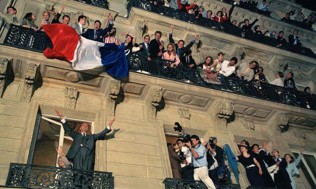 Alle fünf Jahre wählt Frankreich seinen „republikanischen Monarchen“. Jacques Chirac bei seinem Wahlsieg 1995.