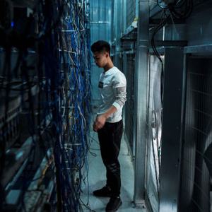 Eine Miningfarm für Kryptowährungen in China.