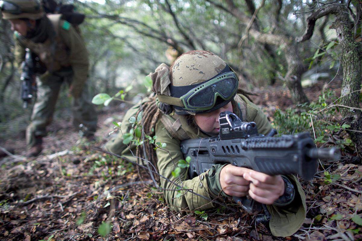 Insgesamt dienen in den israelischen Streitkräften 176.500 Männer und Frauen. Das Heer zählt 133.000, die Luftwaffe 34.000 und die Marine 9.500 Soldaten. Im Ernstfall können 565.000 Reservisten einberufen werden. Das Heer verfügt über etwa 3.500 Kampfpanzer und rund 10.500 gepanzerte Fahrzeuge. Die Marine hat je drei mit Raketen bestückte U-Boote und Korvetten sowie mehrere Dutzend Patrouillen- und Schnellboote für den Einsatz in Küstennähe.