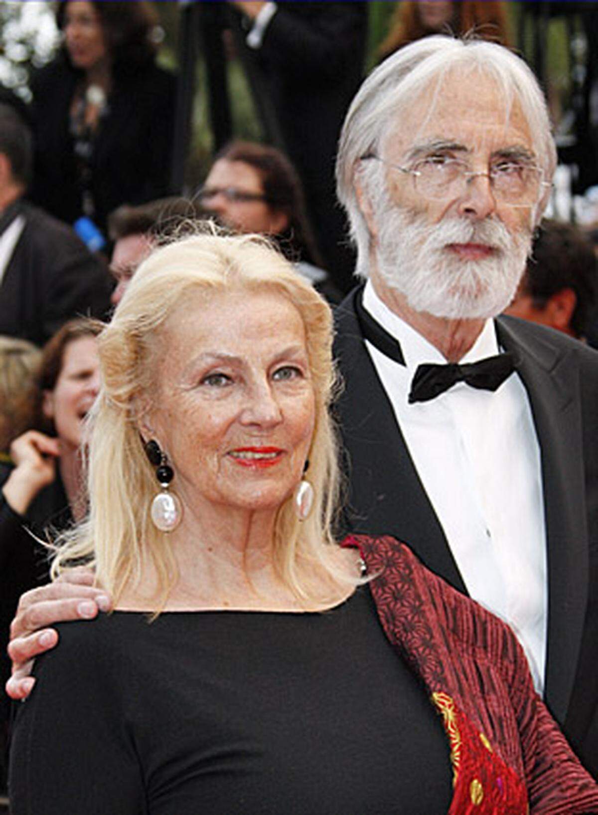 Schon fast ein Dauergast in Cannes: Der österreichische Filmemacher Michael Haneke mit seiner Frau Susanne.