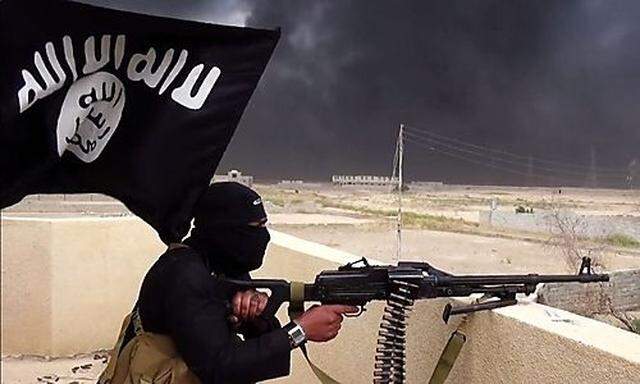 MG-Schütze des IS bei Baiji