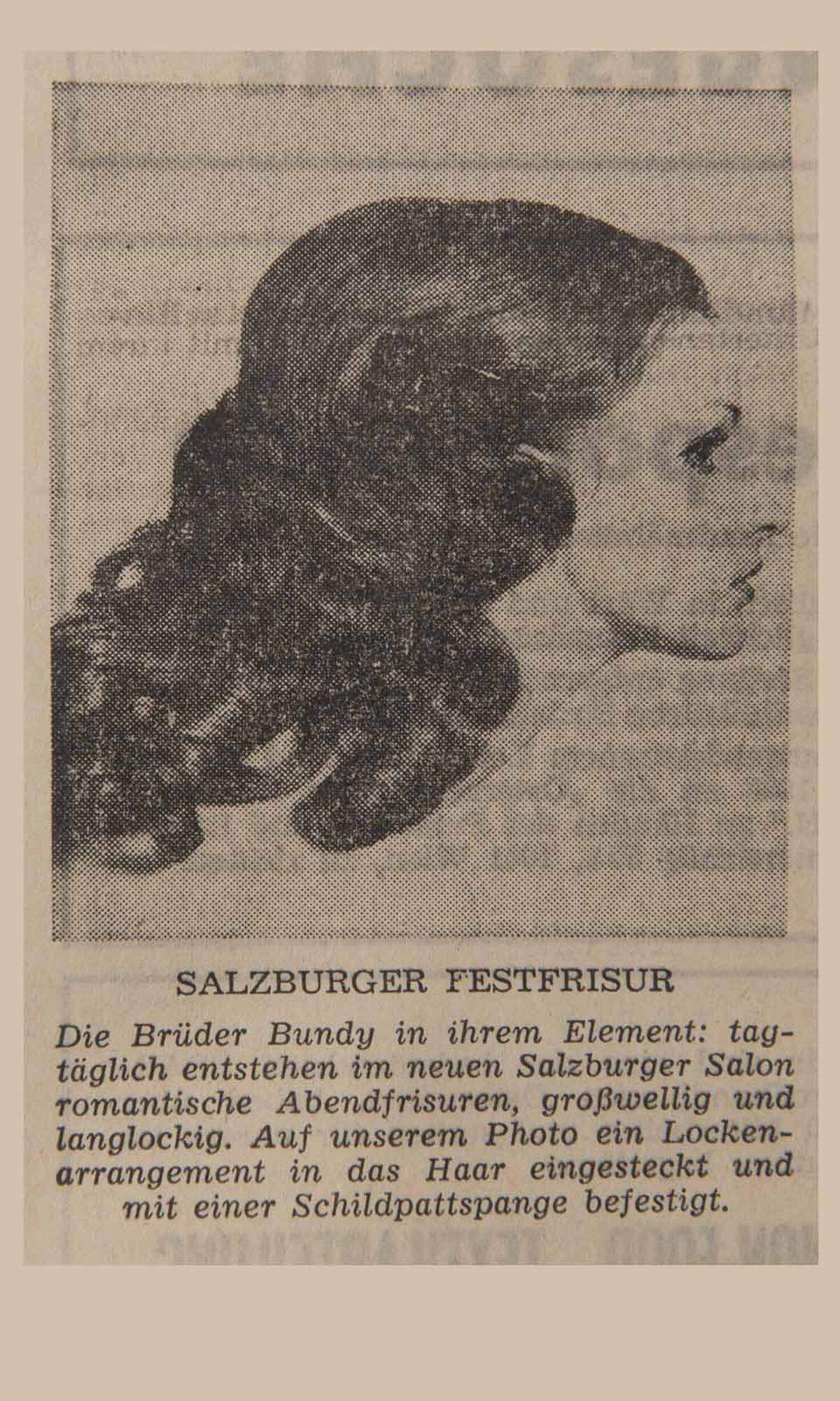 Großwellig und langlockig waren im Salzburger Festspielsommer 1968 die Devisen bei den Friseurbrüdern Bundy.