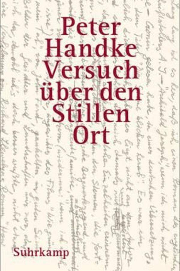 Während von Verleger Jochen Jung bei Haymon eine Sommergeschichte von der Ostseeküste ("Wolkenherz") erscheint, setzt Peter Handke bei Suhrkamp seine lange unterbrochenen "Versuche" fort - mit einem "Versuch über den Stillen Ort". Im November folgt der Briefwechsel des Autors mit seinem Verleger Siegfried Unseld, über 600 Briefe auf 900 Seiten.