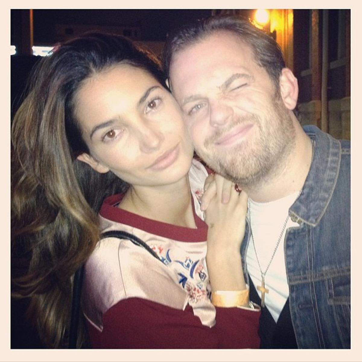 Model Lily Aldridge  auf einem privaten Schnappschuss mit ihrem Ehemann und ...