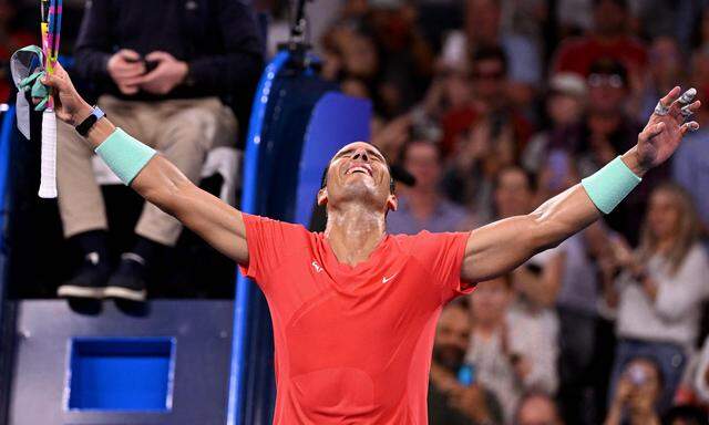Jubel in Brisbane: Rafael Nadal ist zurück. 