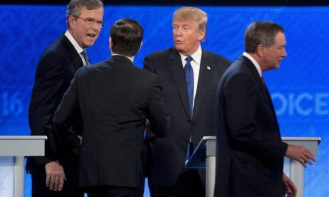 Bush, Rubio, Trump, Kasich. Die republikanischen Präsidentschaftskandidaten diskutierten wieder.