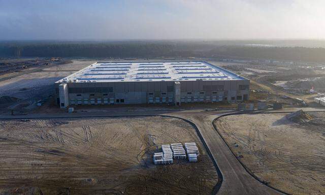Tesla Gigafactory Berlin-Brandenburg im Bau