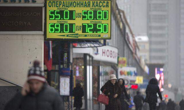 Russian Ruble Tumbles To Record Low