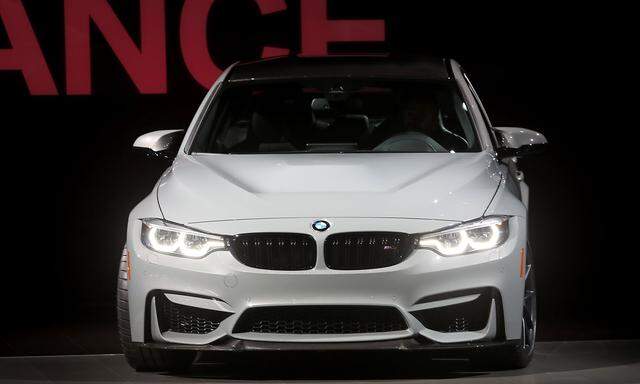 The 2018 BMW M3 is unveiled at the Los Angeles Auto Show in Los Angeles