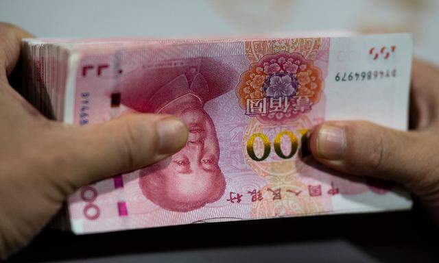 Archivbild von chinesischen Geldscheinen.