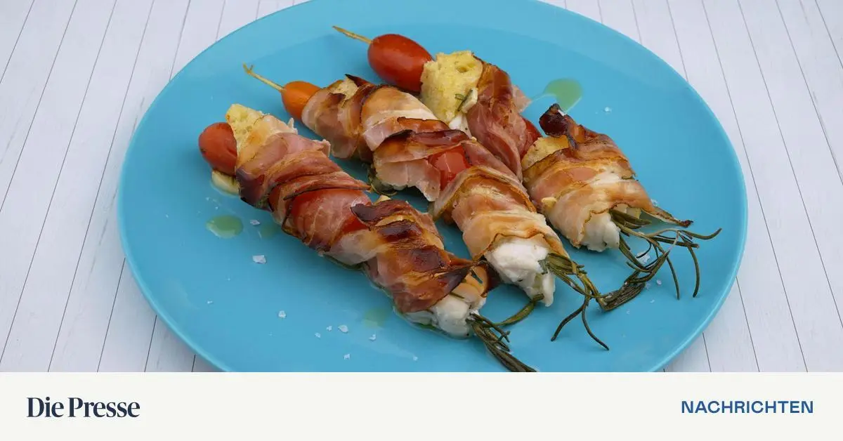 Jamie Olivers Seeteufel-Spieße mit Speck – DiePresse.com Jamie Olivers Seeteufel-Spieße mit Speck – DiePresse.com