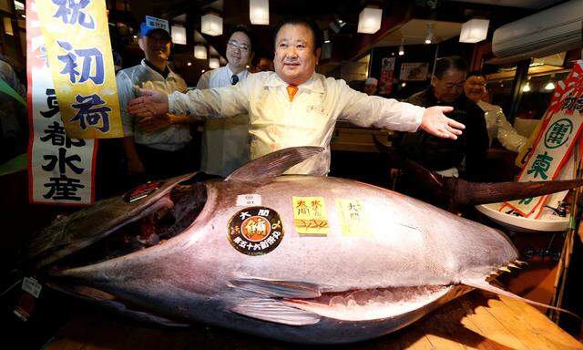212 Kilogramm Thunfisch für 600.000 Euro ist schon ein "bisschen teuer" 