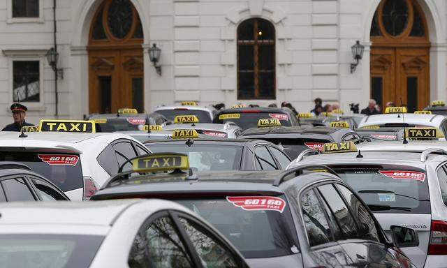 Archivbild: Taxifahrer machten schon gegen Uber mobil