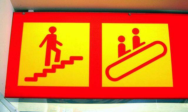 Treppe oder Rolltreppe?
