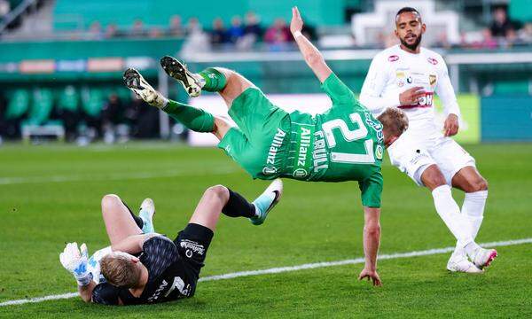 Fällt Rapid noch aus der Meistergruppe, oder landet man mit Marco Grüll doch in den Top sechs der Fußball-Bundesliga?