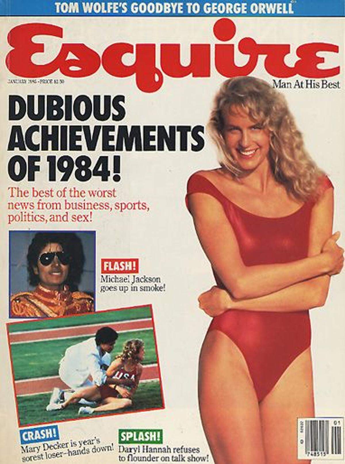 Vor 25 Jahren haben wir sie alle nackt gesehen. In der Liebeskomödie "Splash - Eine Jungfrau am Haken" verdrehte Daryl Hannah als Meeresnixe nicht nur Tom Hanks den Kopf. Sie wurde als Neuentdeckung Hollywoods gefeiert. Am 3. Dezember feiert sie ihren 50. Geburtstag."Esquire"-Cover aus dem Jahr 1985