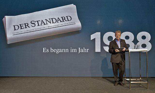 "Standard"-Gründer Oscar Bronner bei der 30-Jahr-Feier am 18. Oktober in Wien. 