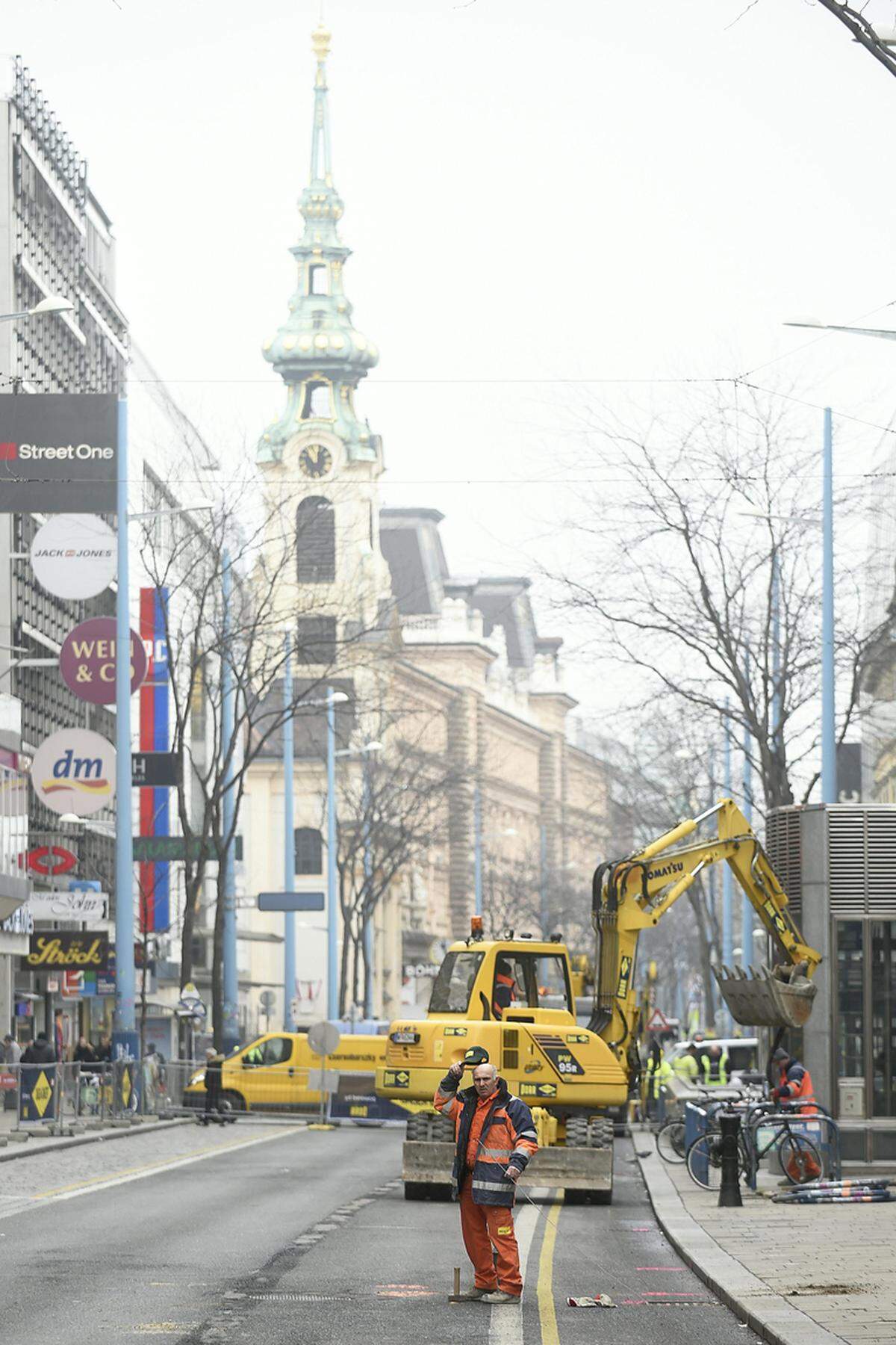 Am 23. Februar ist der Startschuss für die letzte Umbauphase der Mariahilfer Straße gefallen.