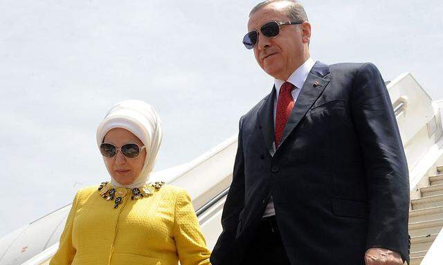 Der türkische Premier Recep Tayyip Erdogan und seine Frau Emine.
