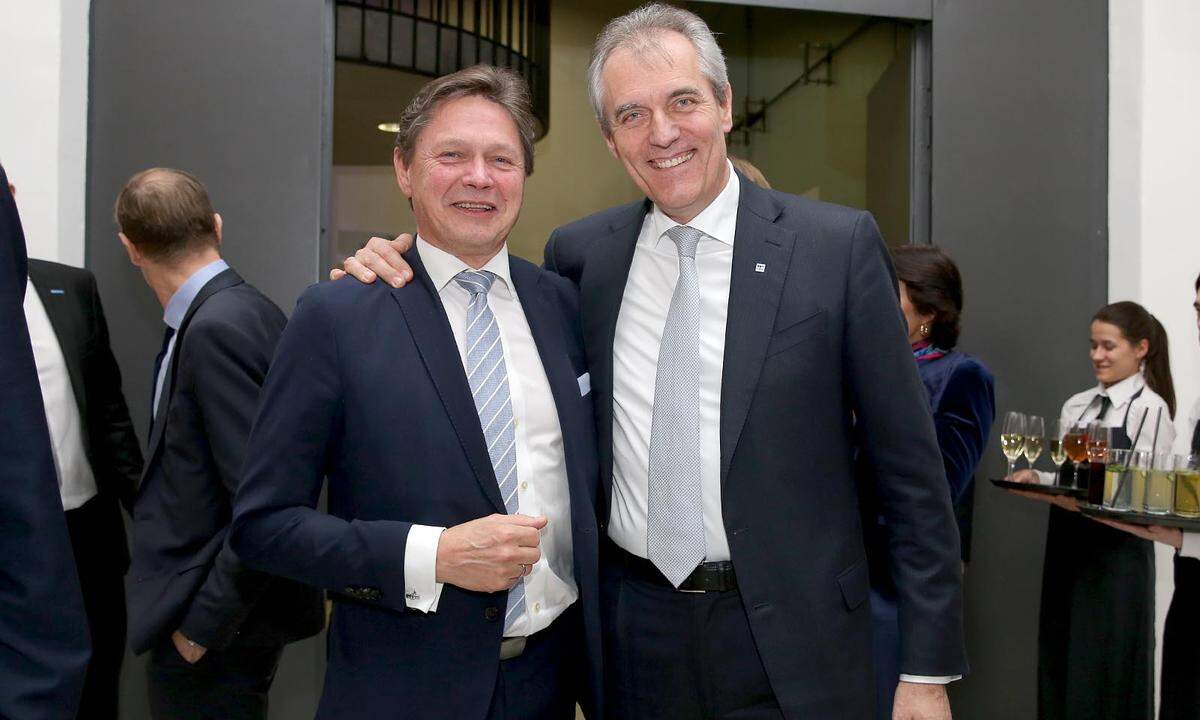 Verbund-CEO Wolfgang Anzengruber (l.) und OMV-Generaldirektor Rainer Seele.