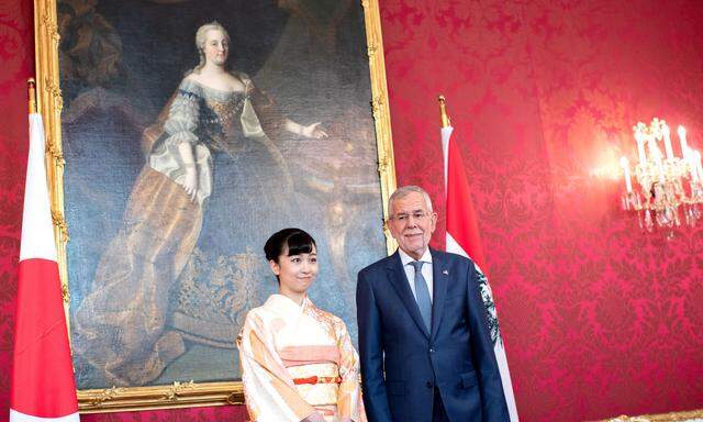 Prinzessin Kako bei Bundespräsident Van der Bellen