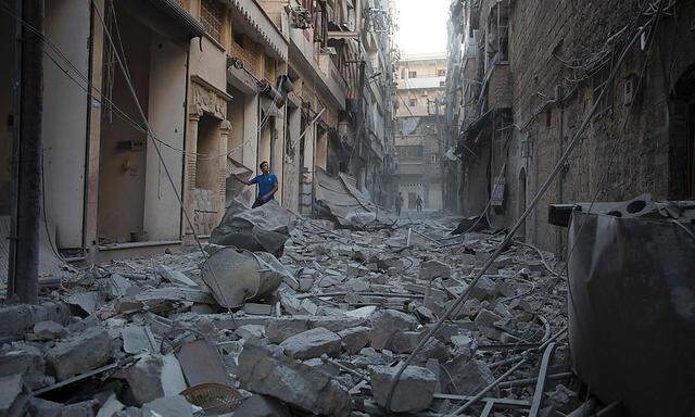 Zerstörung in Aleppo.