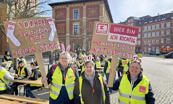 Beschäftigte im Einzelhandel streiken am Donnerstag.